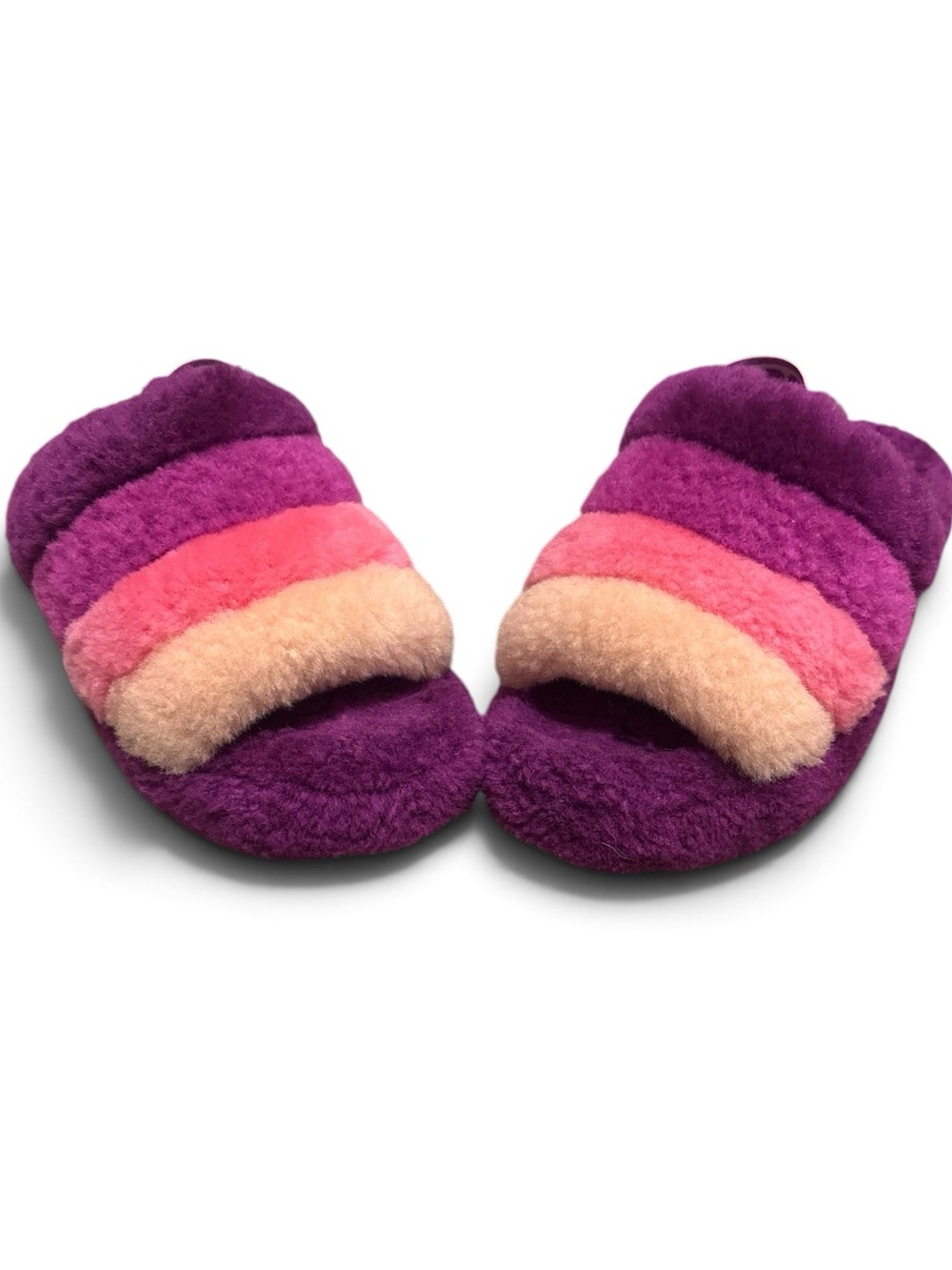 UGG Fluff Yeah slides in Berrylicious